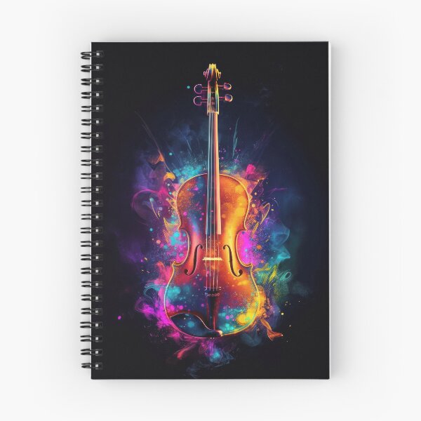 Item preview, Violin with exploding colors  designed and sold by art8085.