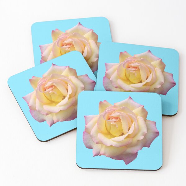 Item preview, Pink Yellow Ombre Pastel Rose Flower designed and sold by Deborah Camp.