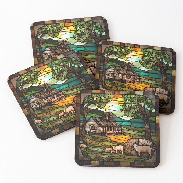 Item preview, Stained Glass Stone House designed and sold by Matt's Artificial Nature.
