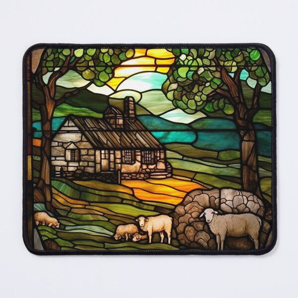 Item preview, Stained Glass Stone House designed and sold by Matt's Artificial Nature.