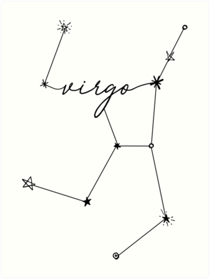 Virgo Star Constellation Svg