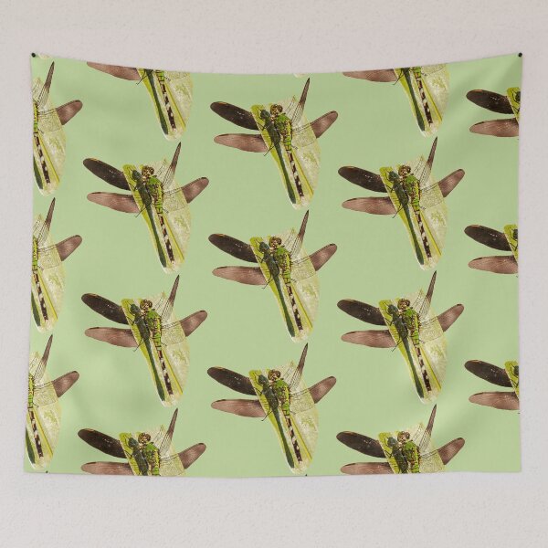 Item preview, Eastern pondhawk dragonfly on a leaf designed and sold by Dalyndigital Photography.