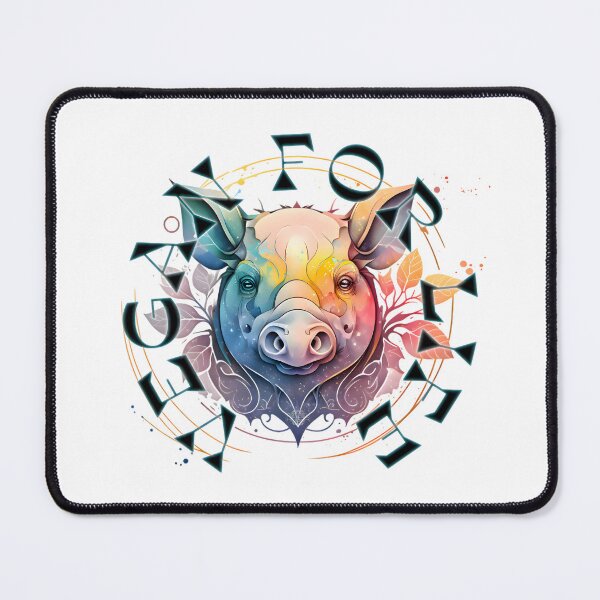 Item preview, Vegan for Life (Pig Edition) designed and sold by Patrick Hager.