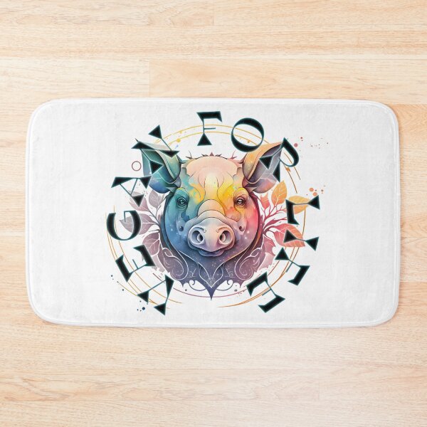 Item preview, Vegan for Life (Pig Edition) designed and sold by Patrick Hager.