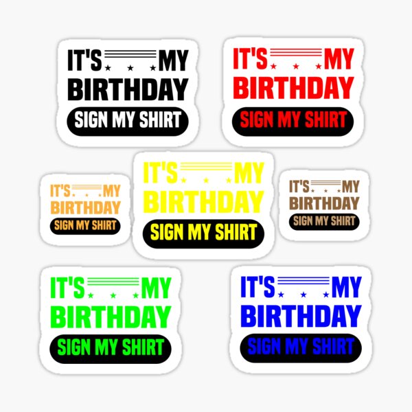 It's My Birthday Stickers - Pack of 200 #LA-IMB-200