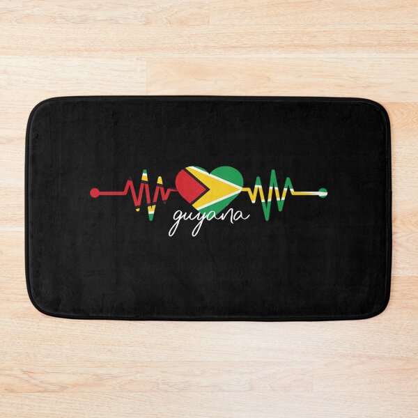 Item preview, Guyana heart - Guyana flag - Flag of Guyana Heartbeat - My heart is in Guyana, Love Guyana designed and sold by Fun-World.