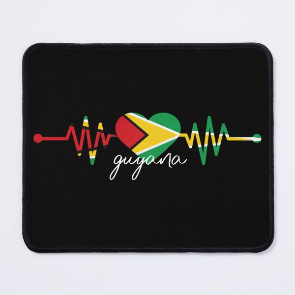 Item preview, Guyana heart - Guyana flag - Flag of Guyana Heartbeat - My heart is in Guyana, Love Guyana designed and sold by Fun-World.