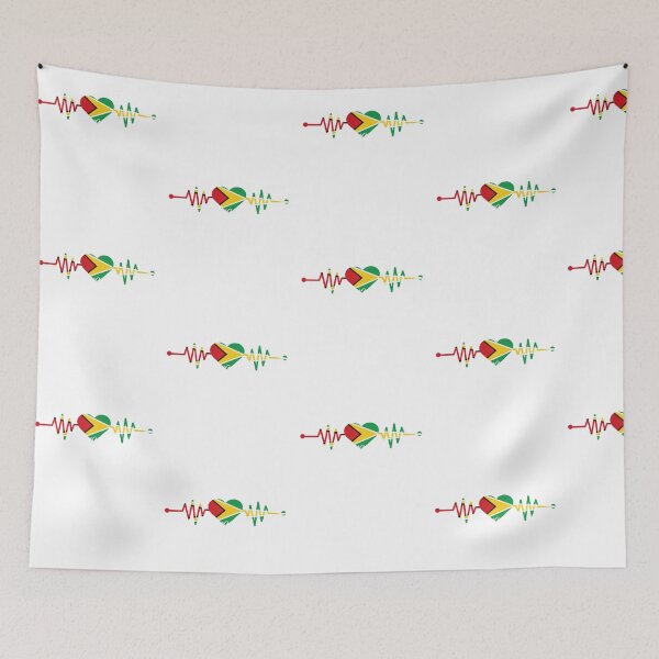 Item preview, Guyana heart - Guyana flag - Flag of Guyana Heartbeat - My heart is in Guyana, Love Guyana designed and sold by Fun-World.