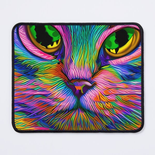Item preview, Beautiful Colorful Cat Head designed and sold by extrajos.