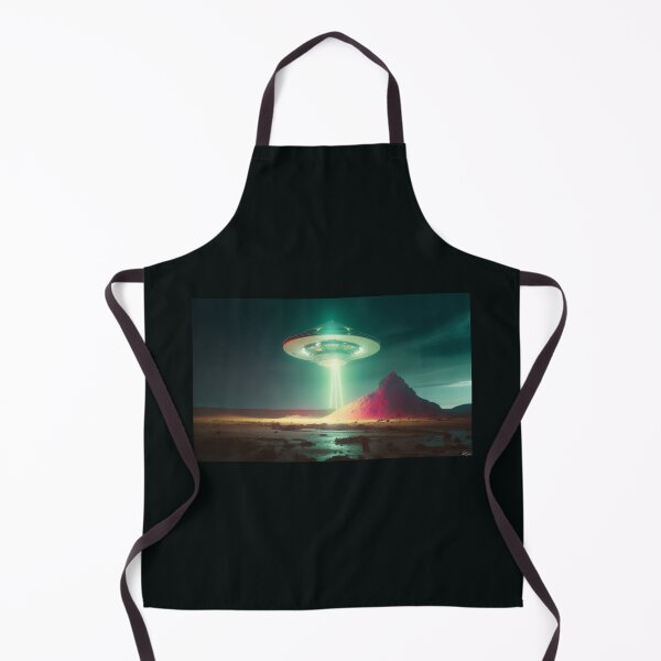 Item preview, An Unidentified Object hovering over a desert scanning the surface. designed and sold by PTiger.