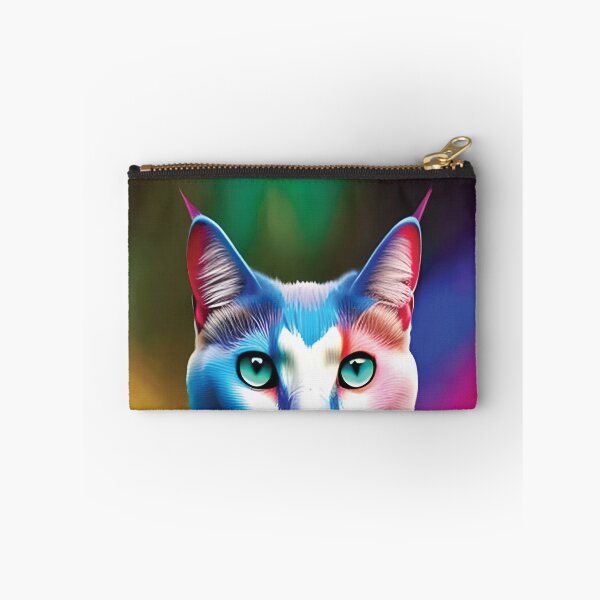 Item preview, cat with rainbow splashes of color designed and sold by Batiz.