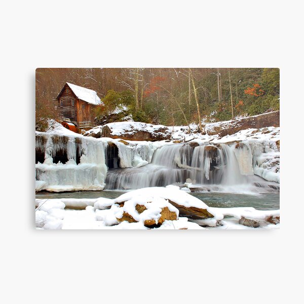 Frozen Grist Mill #2 Metal Print