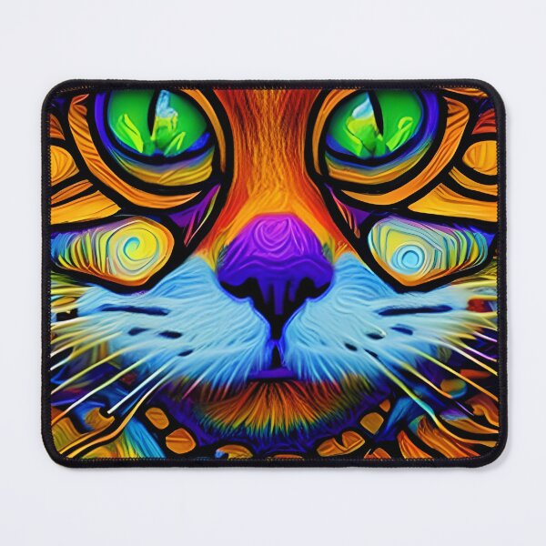 Item preview, Beautiful Colorful Cat Head designed and sold by extrajos.