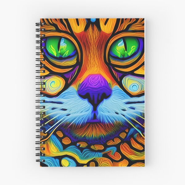Item preview, Beautiful Colorful Cat Head designed and sold by extrajos.