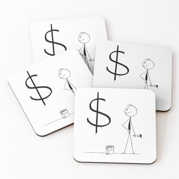 Item preview, Stickman drawing money  designed and sold by Urban-Swaggz.