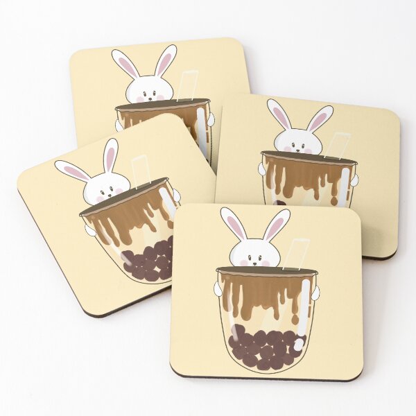 Item preview, Boba Milk Tea Bunny  designed and sold by Kimchi-style-.