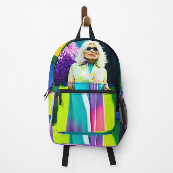 Item preview, Strange Woman with Lipstick and Sunglasses in a Pastel Coloured Garden designed and sold by KALEIDOSCOPE UK.