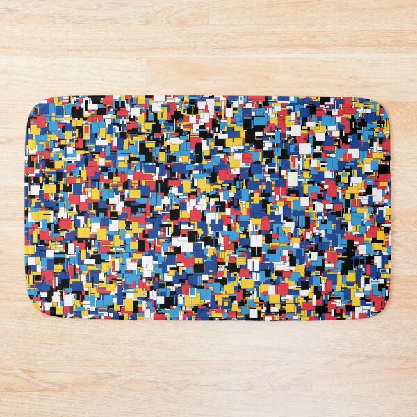 Item preview, Chaos in Harmony: An Abstract Print that Hypnotizes and Fascinates with Asymmetric Rectangular Figures designed and sold by GiveMeMood.