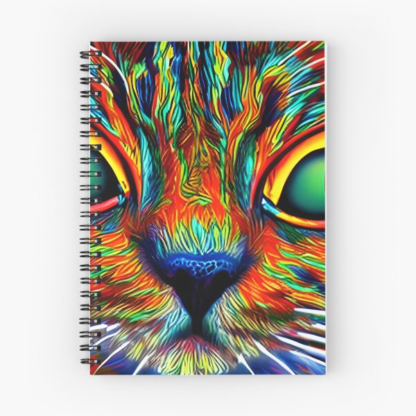 Item preview, Beautiful Colorful Cat Head designed and sold by extrajos.