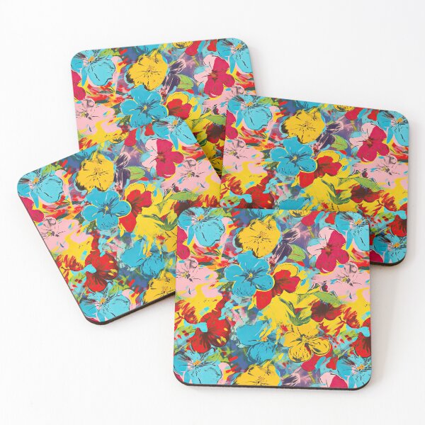 Item preview, Andy warhol style flowers designed and sold by Pixel  Playground.