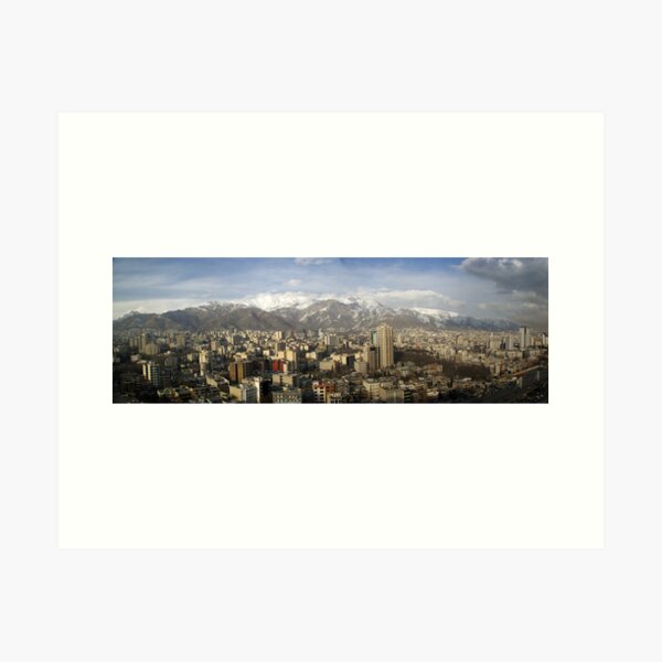 Tehran skyline Art Print