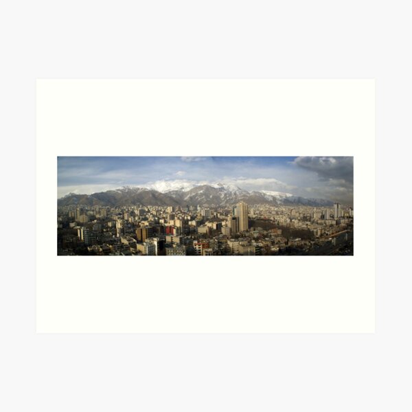 Tehran skyline Art Print