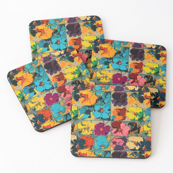 Item preview, Andy warhol style flowers designed and sold by Pixel  Playground.