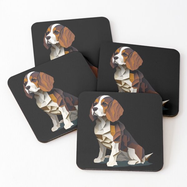 Artikelvorschau, Abstraktes Beagle-Hundedesign entworfen und verkauft von Gerald Waters.
