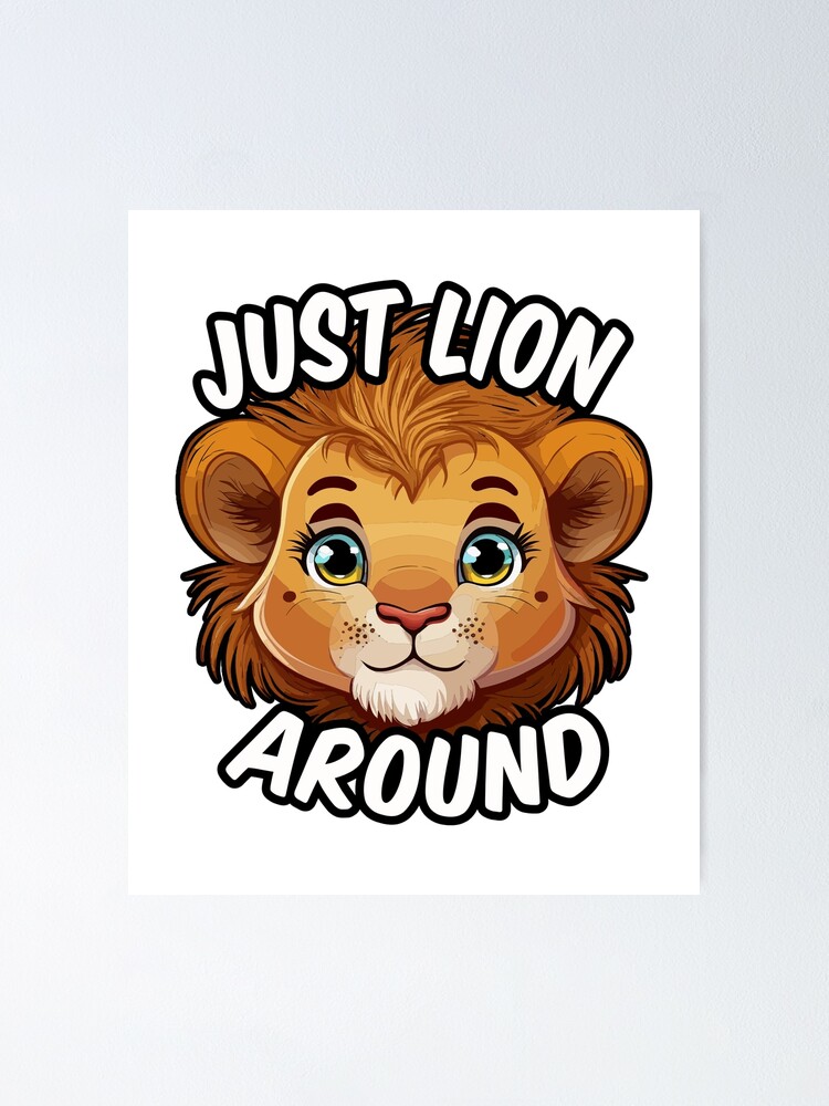 ROAR significa que te amo: diseño lindo y divertido de Lion T-Shrit - Lion  Design | Póster