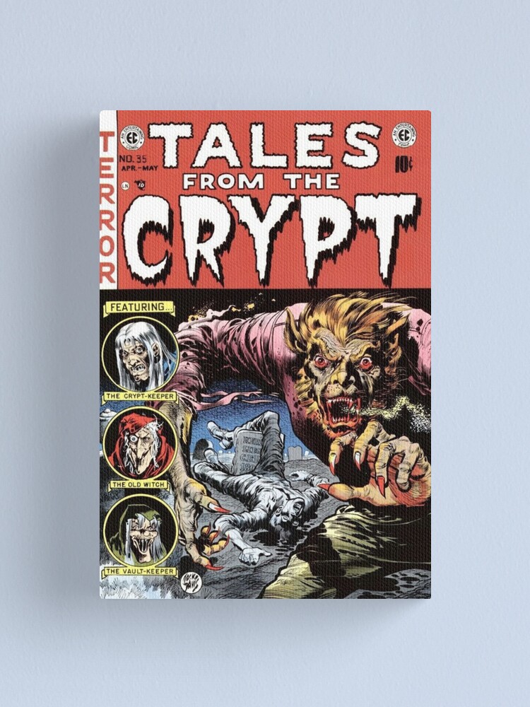 Vintage Horror Comic Cover Werewolf Leinwanddruck Von Maskedmarvel Redbubble