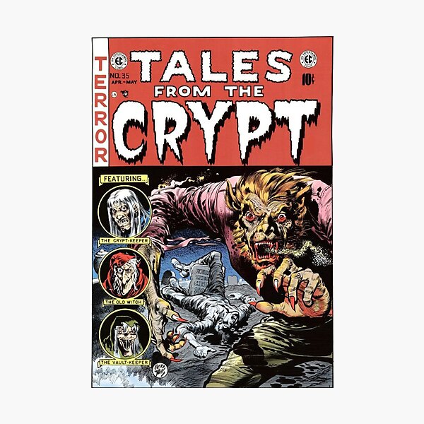 Vintage Horror comic cover WEREWOLF Photographic Print