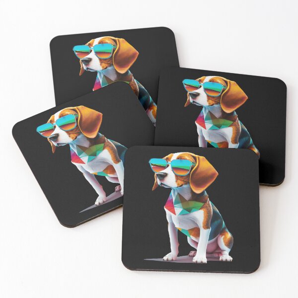 Item preview, Colorful Beagle wearing sunglasses designed and sold by Gerald Waters.
