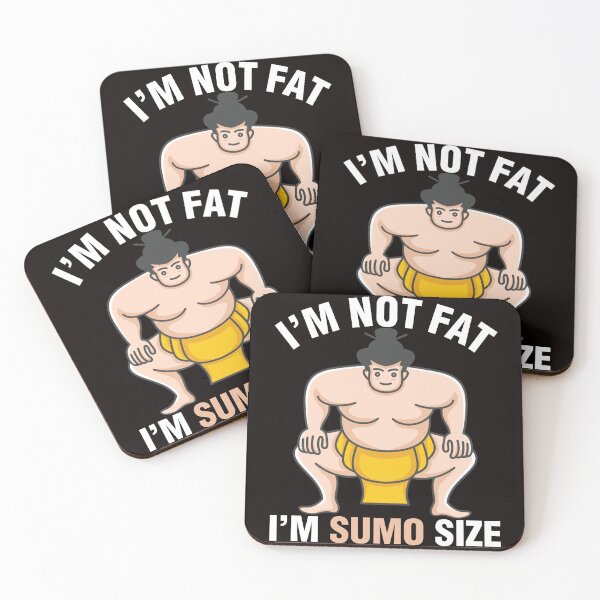 Item preview, I'm Not Fat I'm Sumo Size Funny Fat Jokes Men Gift  designed and sold by KellySX.