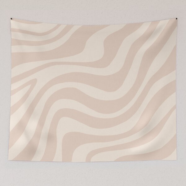 Item preview, Beige waves pattern designed and sold by Moonance.