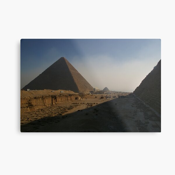 Giza Pyramids Metal Print