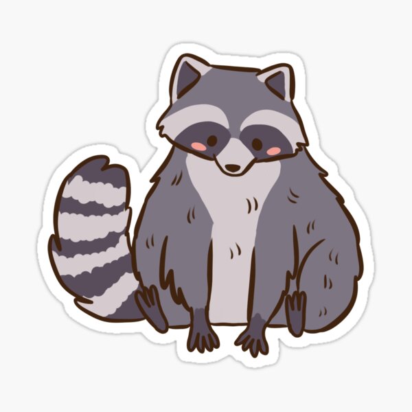 Raccoons Sticker by bigmaureen