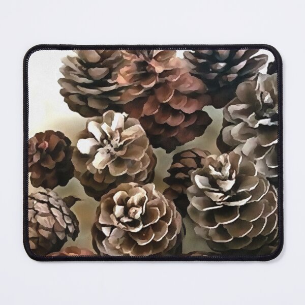 Item preview, Pine Cones Organic Christmas Ornaments Art designed and sold by taiche.