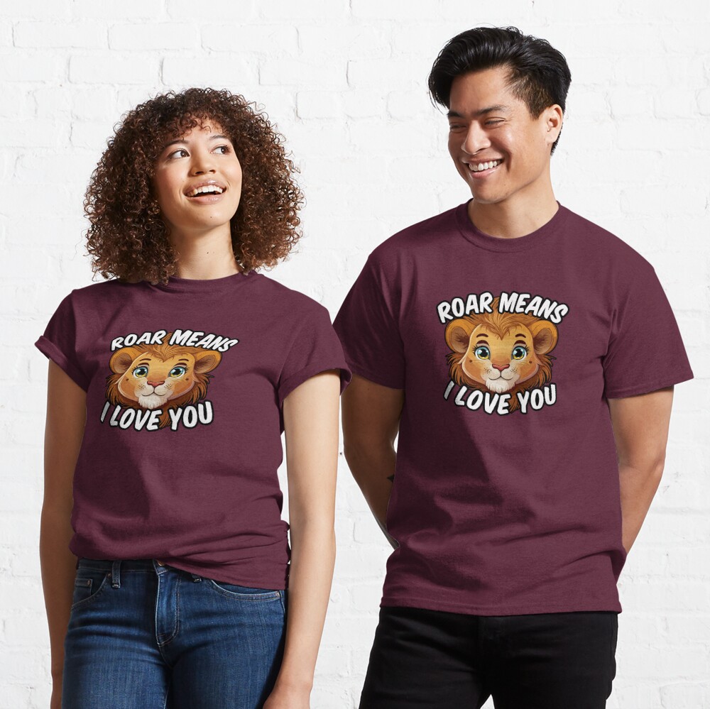 ROAR significa que te amo: diseño lindo y divertido de Lion T-Shrit - Lion  Design | Póster