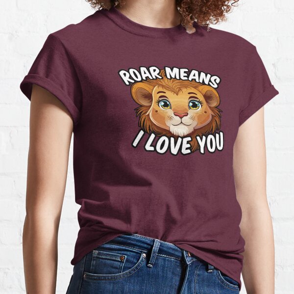 ROAR significa que te amo: diseño lindo y divertido de Lion T-Shrit - Lion  Design | Póster