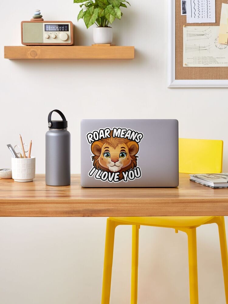 ROAR significa que te amo: diseño lindo y divertido de Lion T-Shrit - Lion  Design | Póster