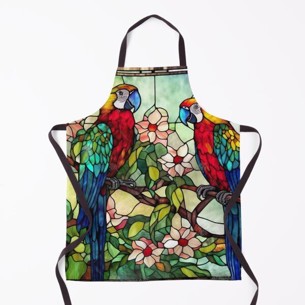 Item preview, Stained Glass Parrots designed and sold by Matt's Artificial Nature.