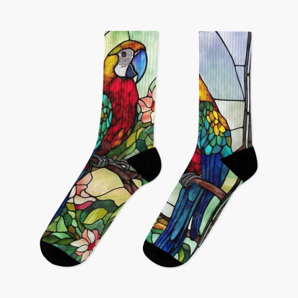 Item preview, Stained Glass Parrots designed and sold by Matt's Artificial Nature.