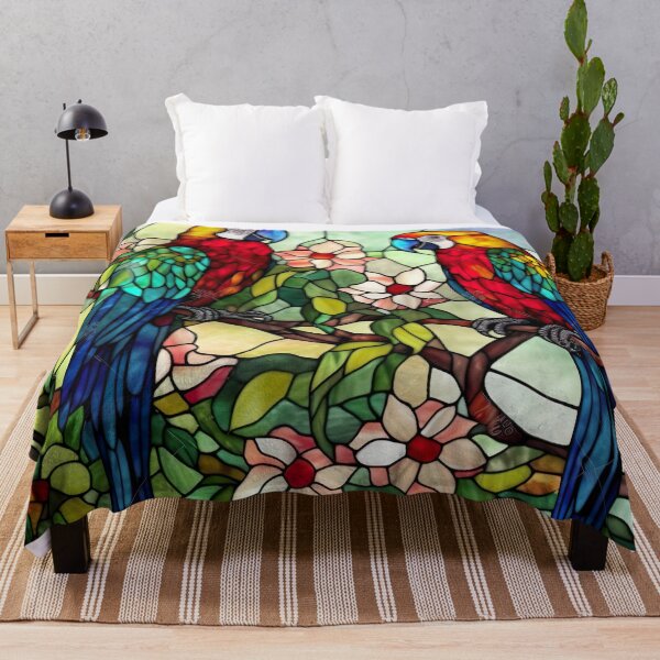 Item preview, Stained Glass Parrots designed and sold by Matt's Artificial Nature.