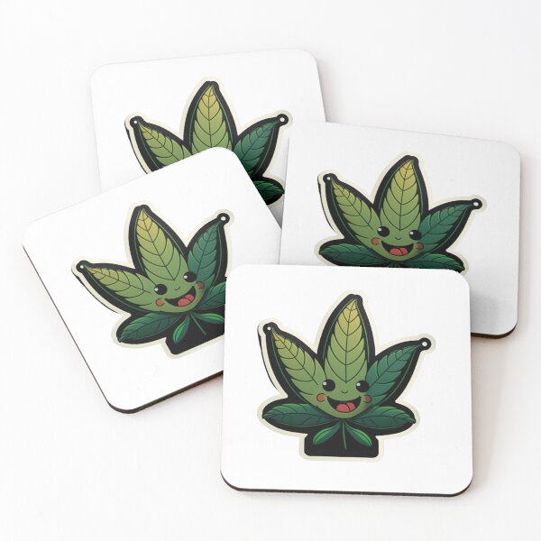 Item preview, High Happy 420 Leaf Sticker designed and sold by Media-DK.