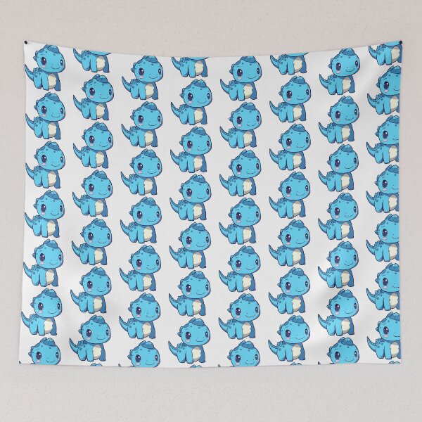 Item preview, cute blue dinosaur emoji  designed and sold by nhahn33.