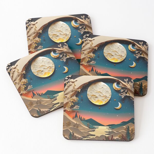 Item preview, Surreal Night Moon Scene designed and sold by mind-melt-er.