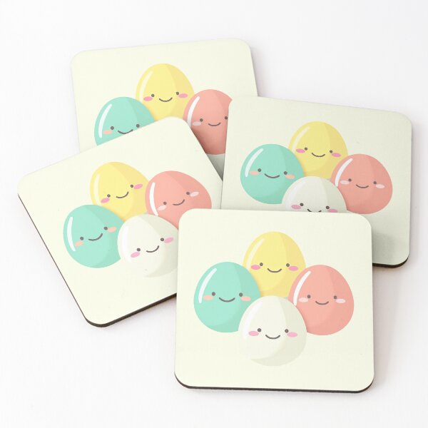 Item preview, Four Smiling Eggs designed and sold by Brush-Blueprint.