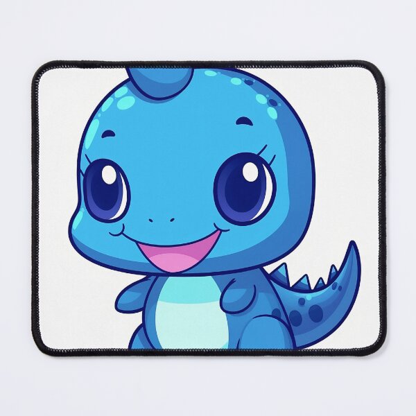 Item preview, cute blue dinosaur emoji  designed and sold by nhahn33.