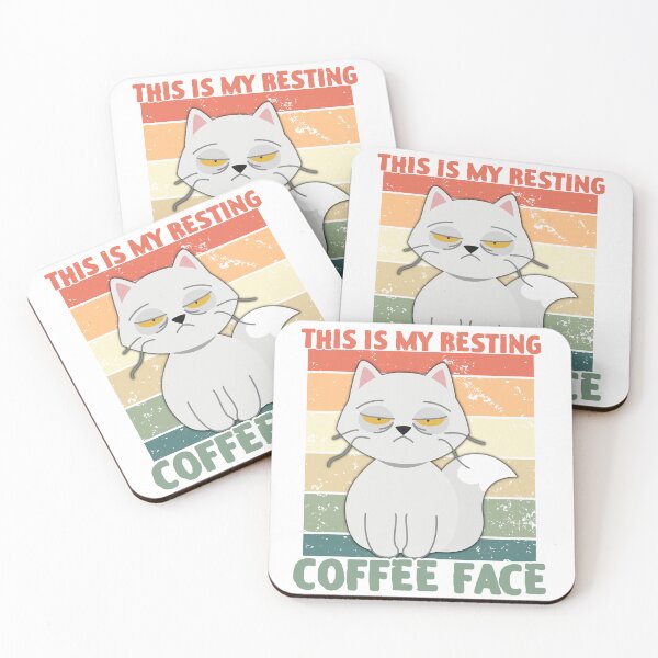 Item preview, This Is My Resting Coffee Face Sticker designed and sold by Herdek.