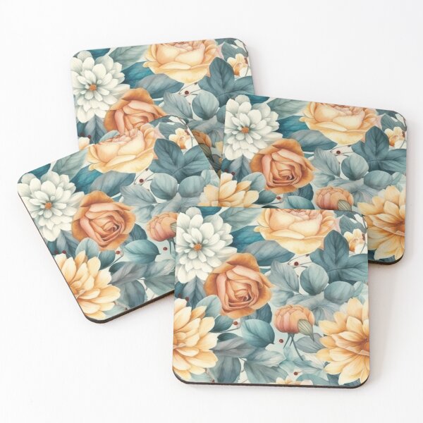 Item preview, Exquisite Hand-Painted Watercolor Flowers Artwork Pattern designed and sold by delohill.